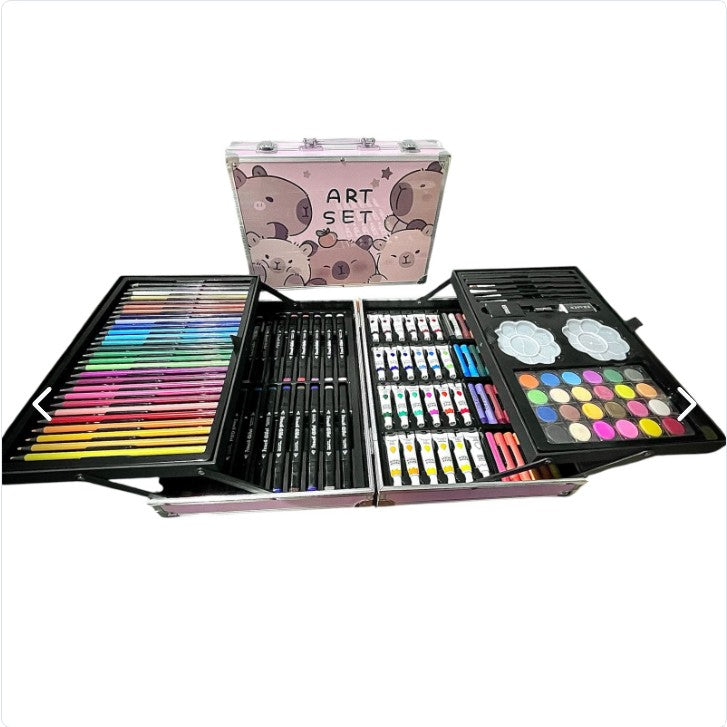 Maletin Metalico Plumones Doble Punta