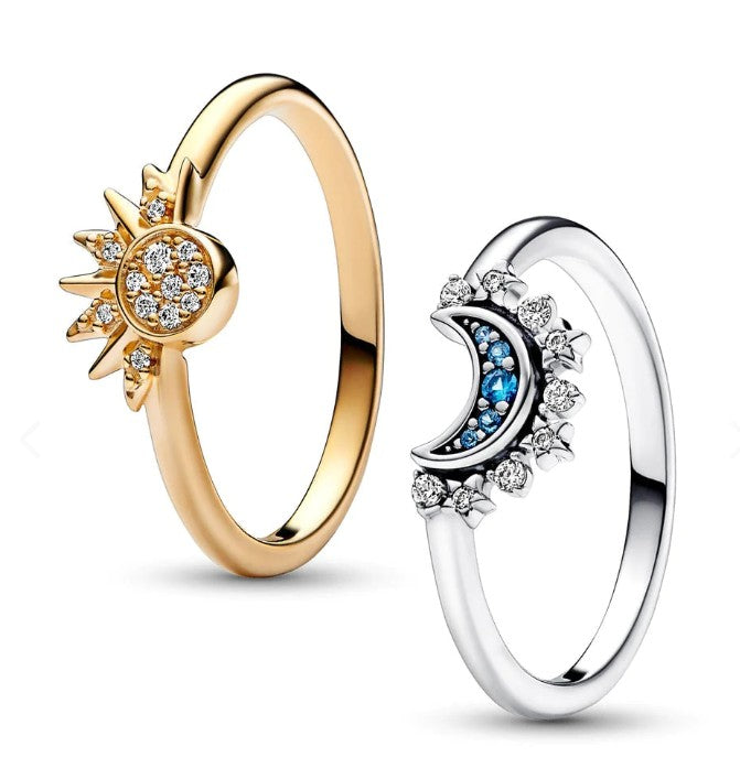 Anillo Sol Y Luna 2 En 1